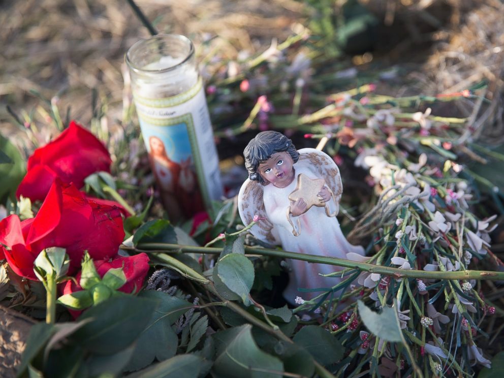 PHOTO: A memorial sits along the street near the location where Laquan McDonald was shot and killed in Chicago, Illinois.