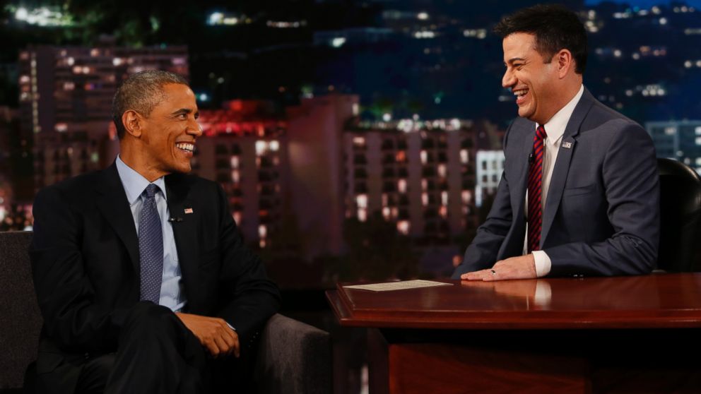 President Obama speaks with Jimmy Kimmel on "Jimmy Kimmel Live," March 12, 2015.