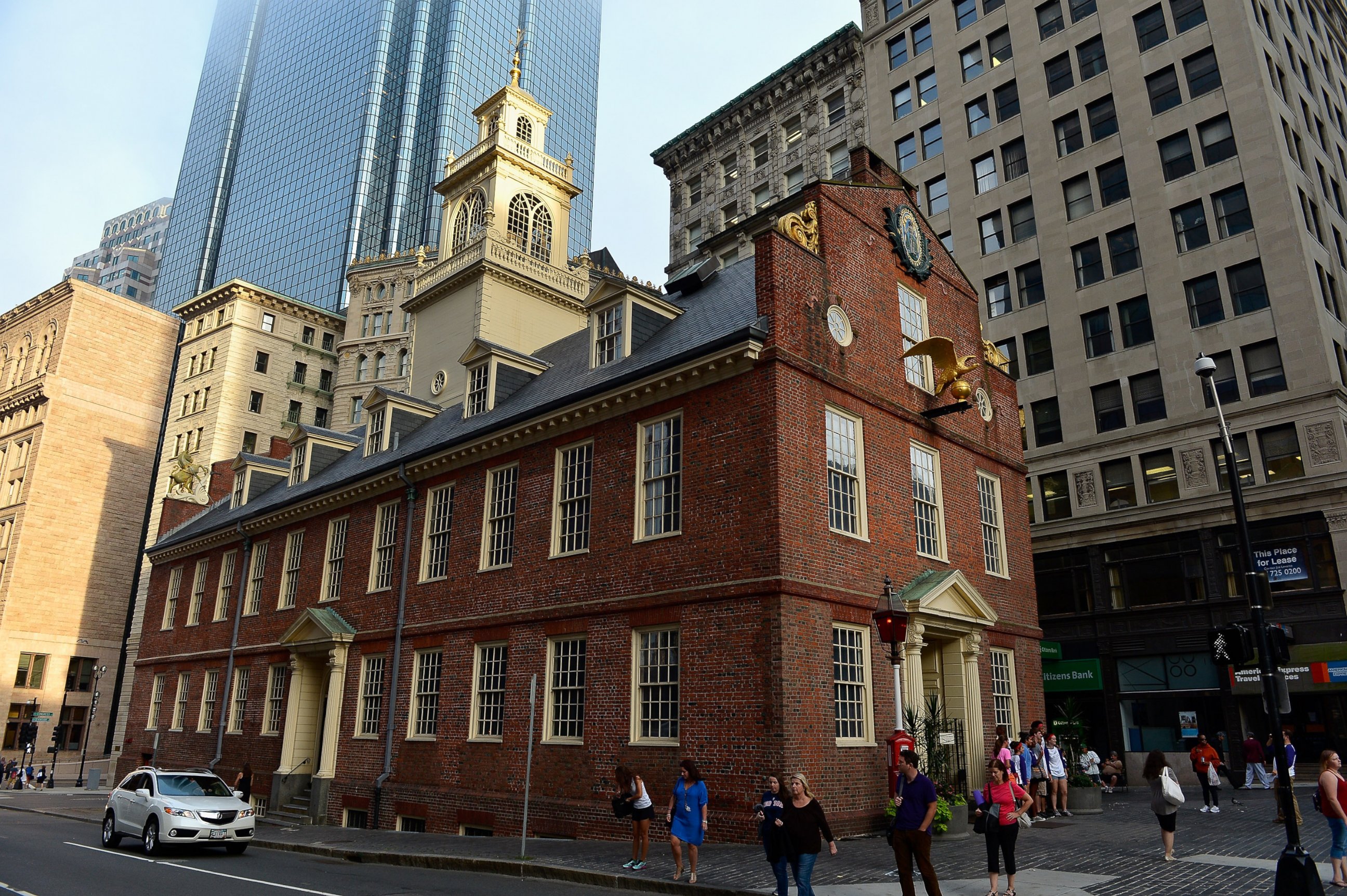 PHOTO: A general view of Boston's Old State House at sunset on a foggy evening in this Aug. 28, 2013, file photo in Boston, MA.  