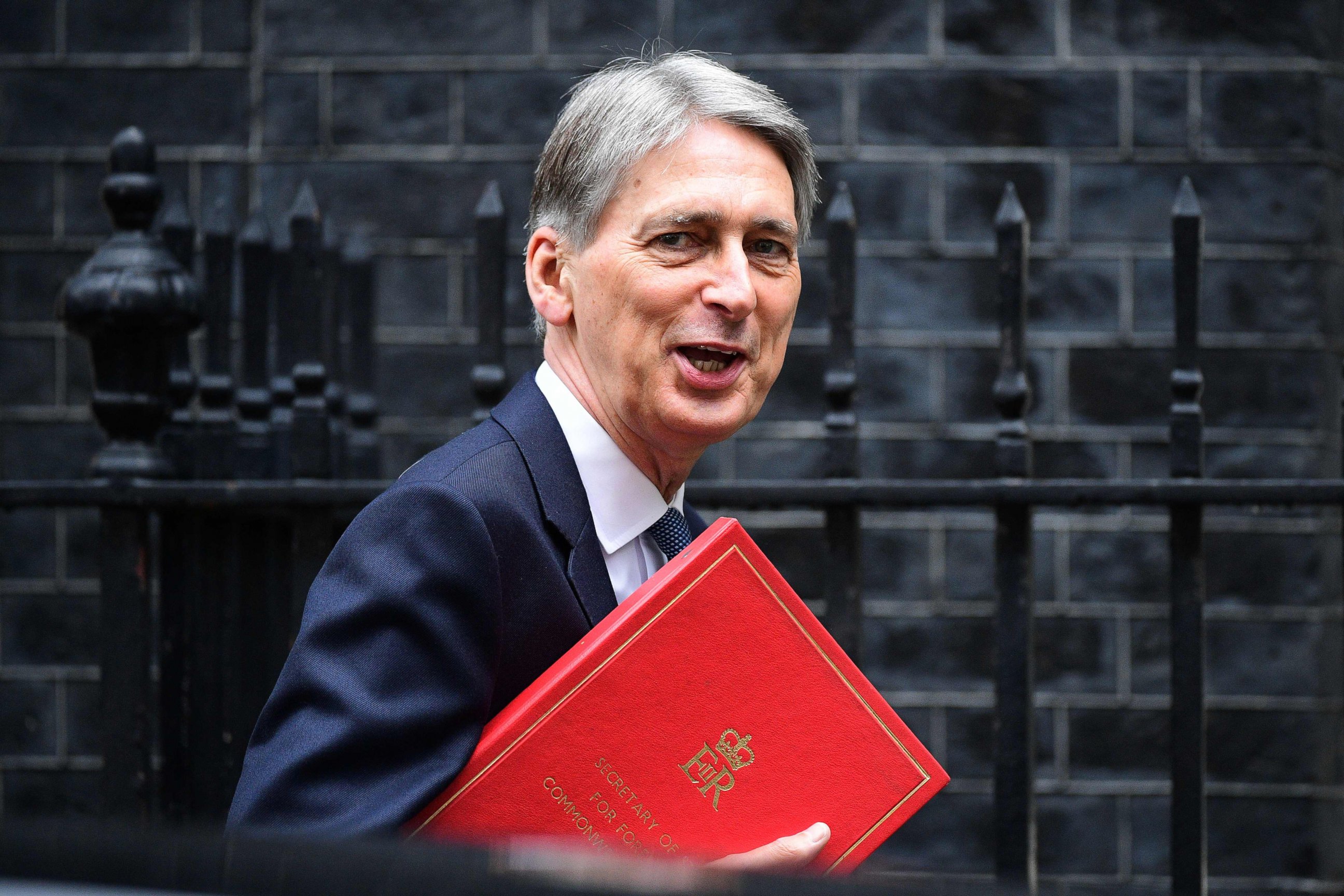 PHOTO: British Foreign Secretary Philip Hammond arrives to attend a cabinet meeting at 10 Downing Street in London, June 27, 2016.