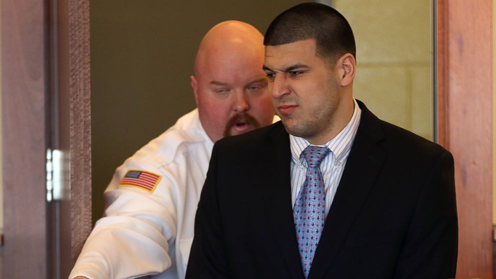 Hernandez appeared for a pre-trial hearing at Bristol County Superior Court. Aaron Hernandez, a former New England Patriots player, pleaded not-guilty to murder and weapons charges related to the death of Odin Lloyd of Dorchester, Feb. 7, 2014.
