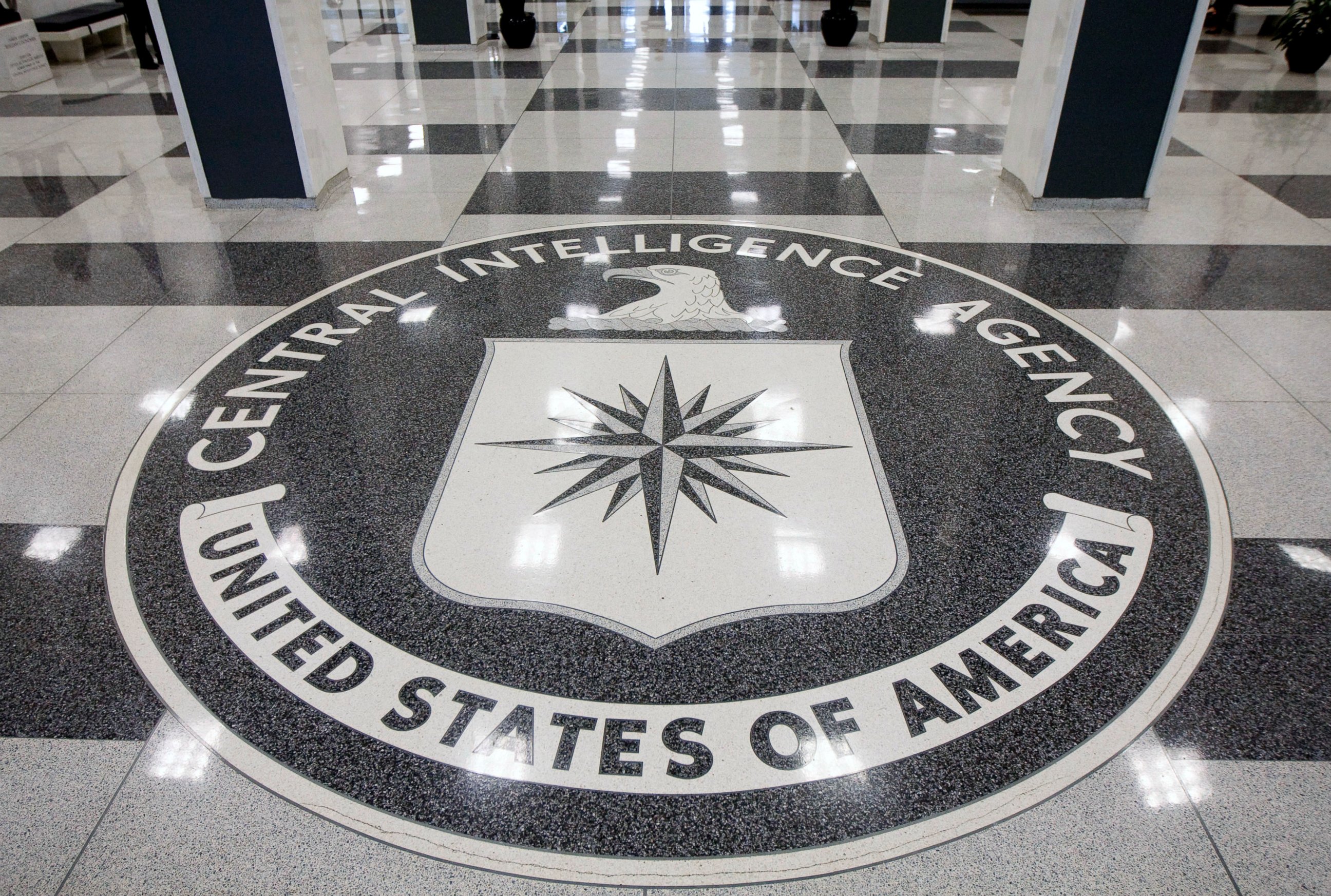 PHOTO:The seal of the Central Intelligence Agency is displayed in the foyer of the original headquarters building in Langley, Va., Sept. 18, 2009. 