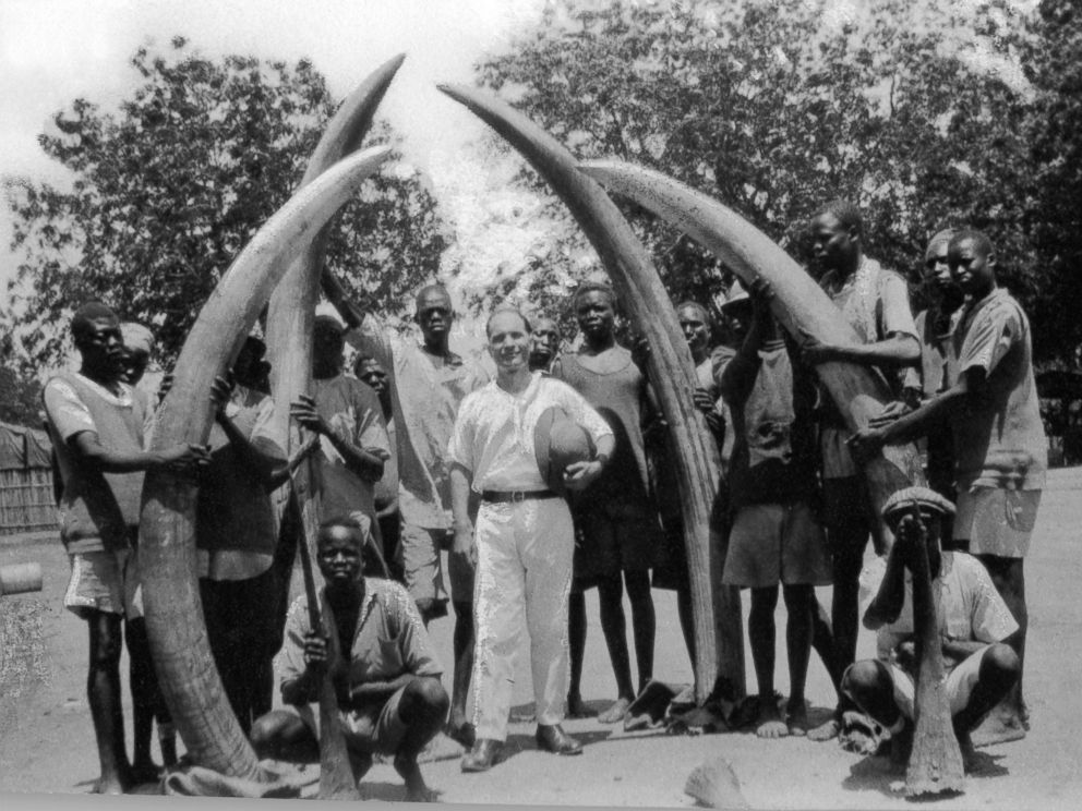 PHOTO: This photo taken between 1920-1930 shows hunting trophies in Sudan, Africa. 