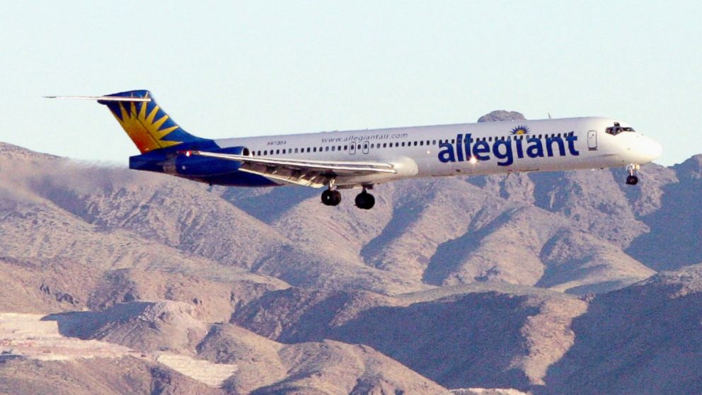 PHOTO: An Allegiant Air jet at McCarran International Airport, Sept. 6, 2005, in Las Vegas. 