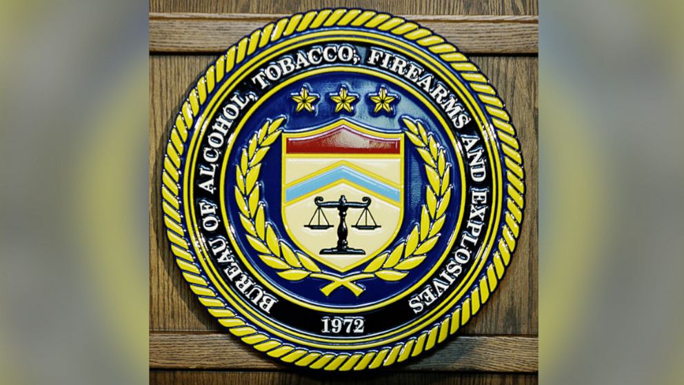 The seal of the Bureau of Alcohol, Tobacco, Firearms and Explosives.