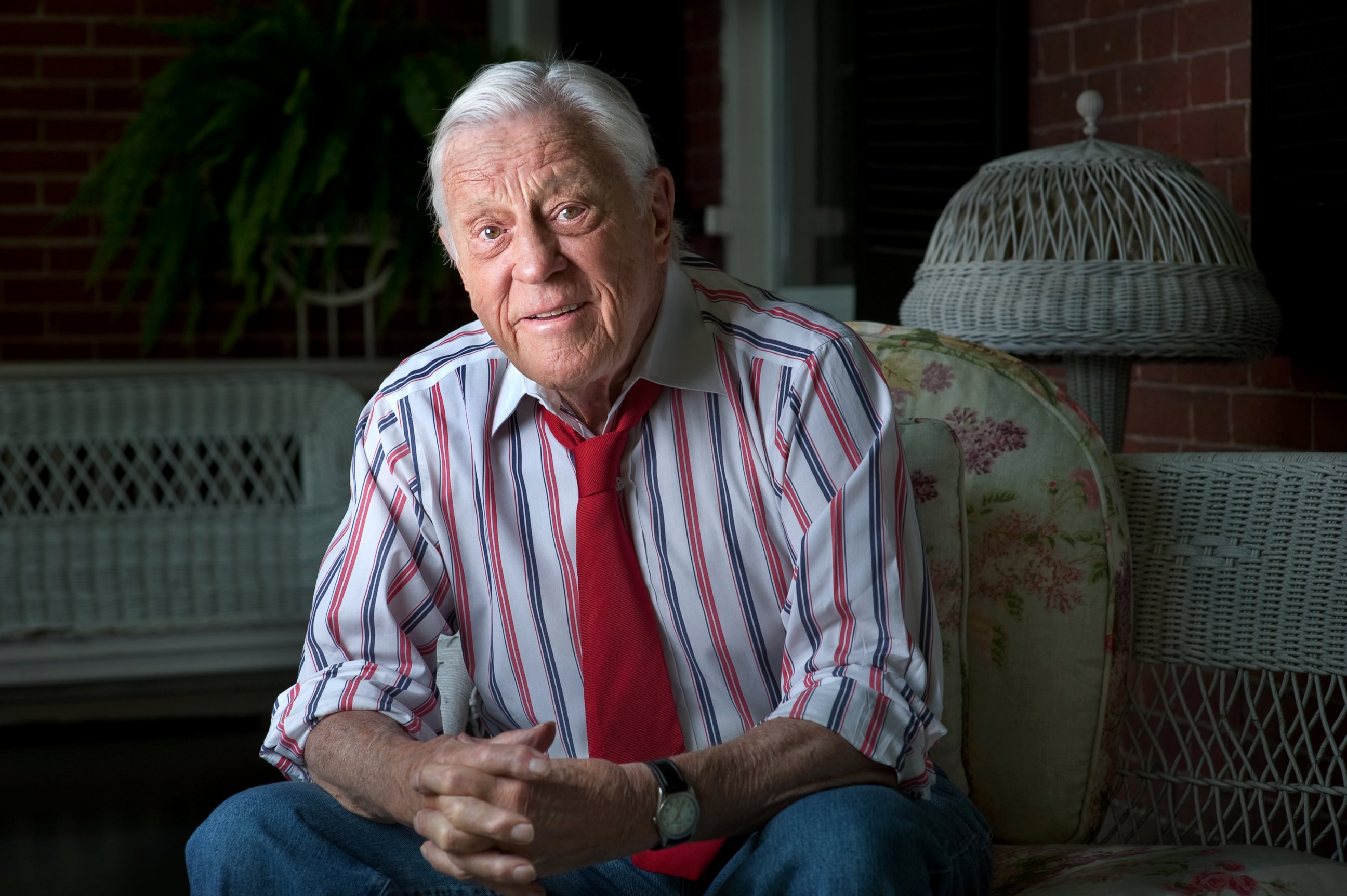 PHOTO: Ben Bradlee, executive editor of The Washington Post during the Watergate era is photographed at his home in Washington, June 3, 2012.