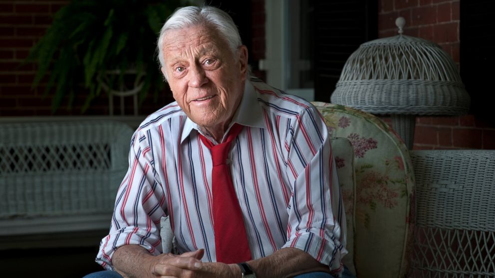 Ben Bradlee, executive editor of The Washington Post during the Watergate era is photographed at his home in Washington, June 3, 2012.