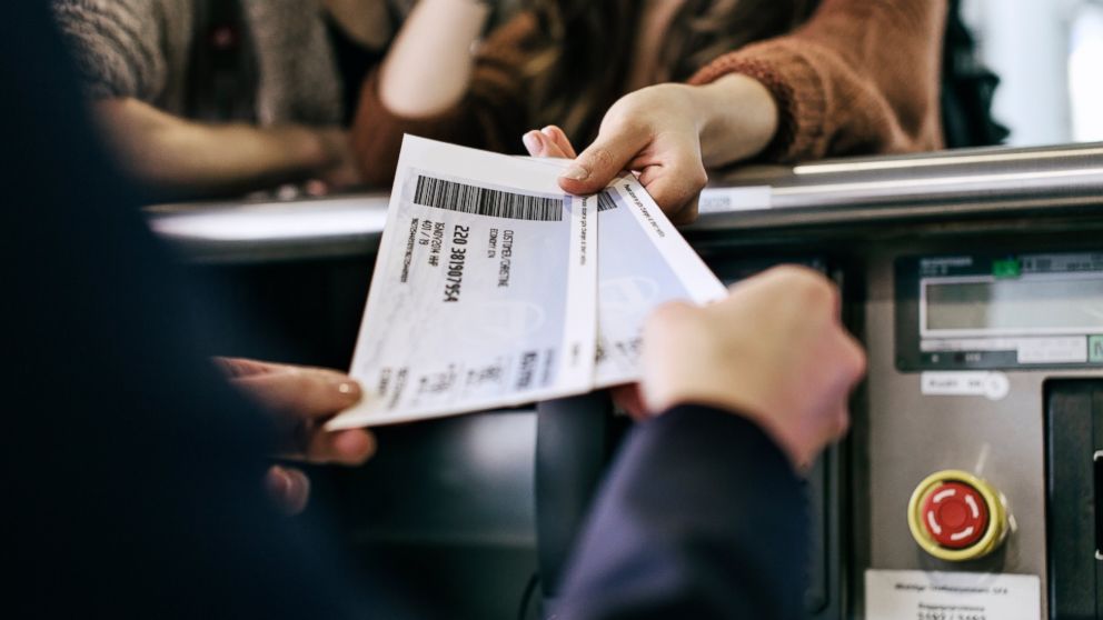 A boarding pass is pictured in this stock photo. 