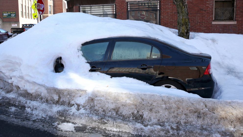 Jillian Tenen's car is seen parked on Isabella Street in Boston, March 6, 2015.