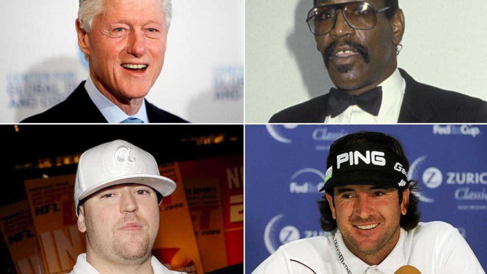 PHOTO: Clockwise from left, Bill Clinton, Bubba Smith, Bubba Watson and Bubba Sparxxx.