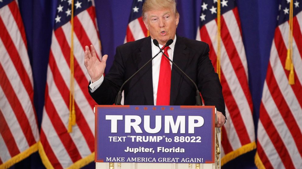 PHOTO:Donald J. Trump holds a press conference at Trump National Golf Club Jupiter, March 8, 2016, in Jupiter, Fla.  
