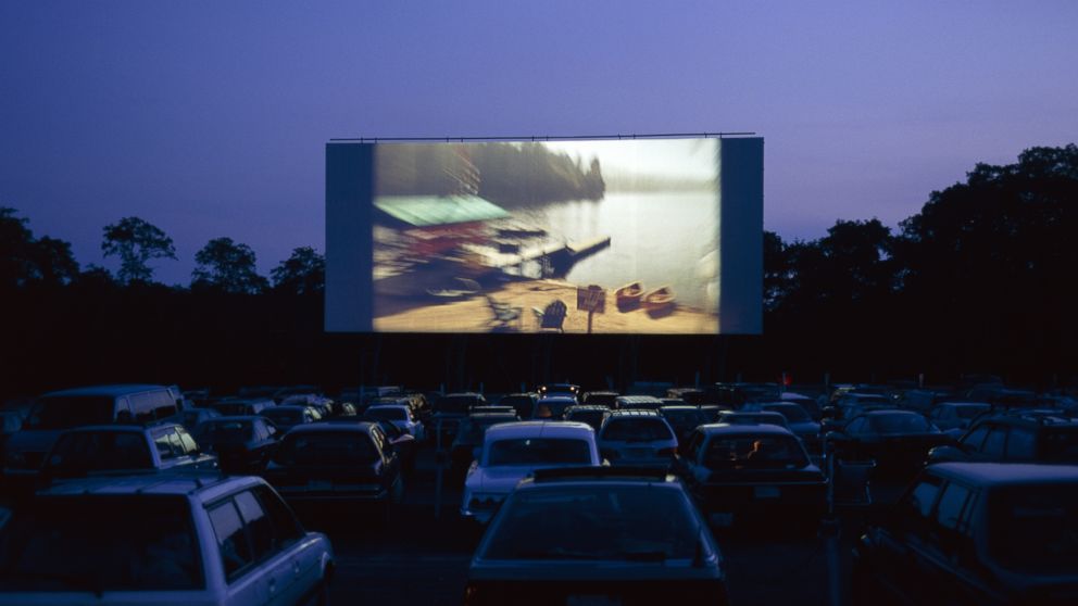 Cars are parked at a drive-in movie in this undated file photo.