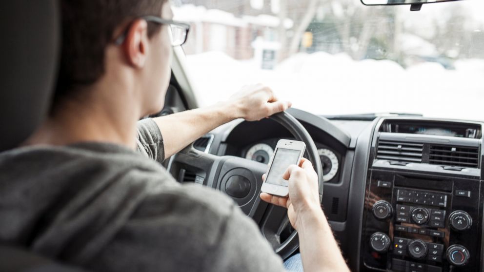 PHOTO: According to Researchers at Virginia Tech, drivers increase their crash risk when they choose to engage in distracting activities that require them to take their eyes off the road such as using a handheld cell phone.