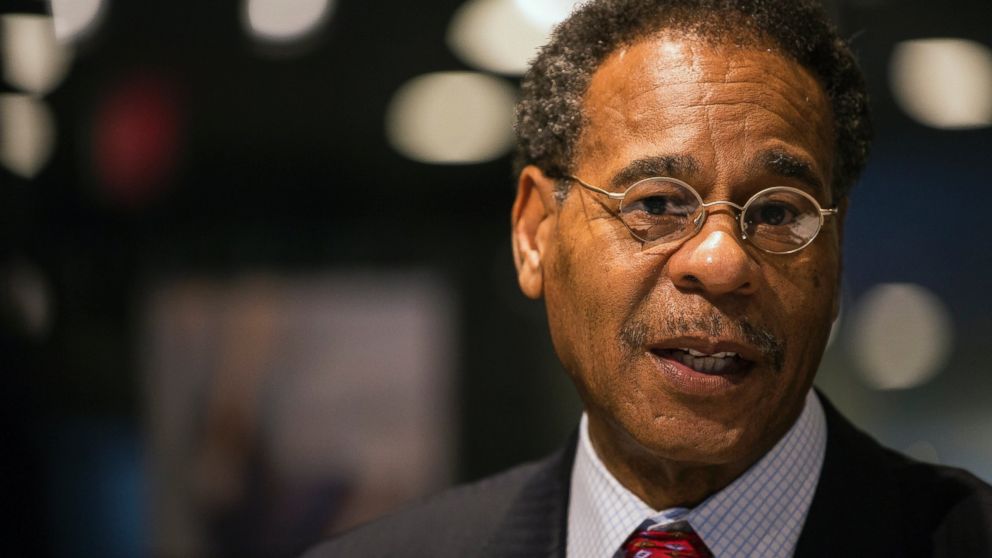 Rep. Emanuel Cleaver, a Democrat from Missouri, speaks during an interview in Washington, March 25, 2015.