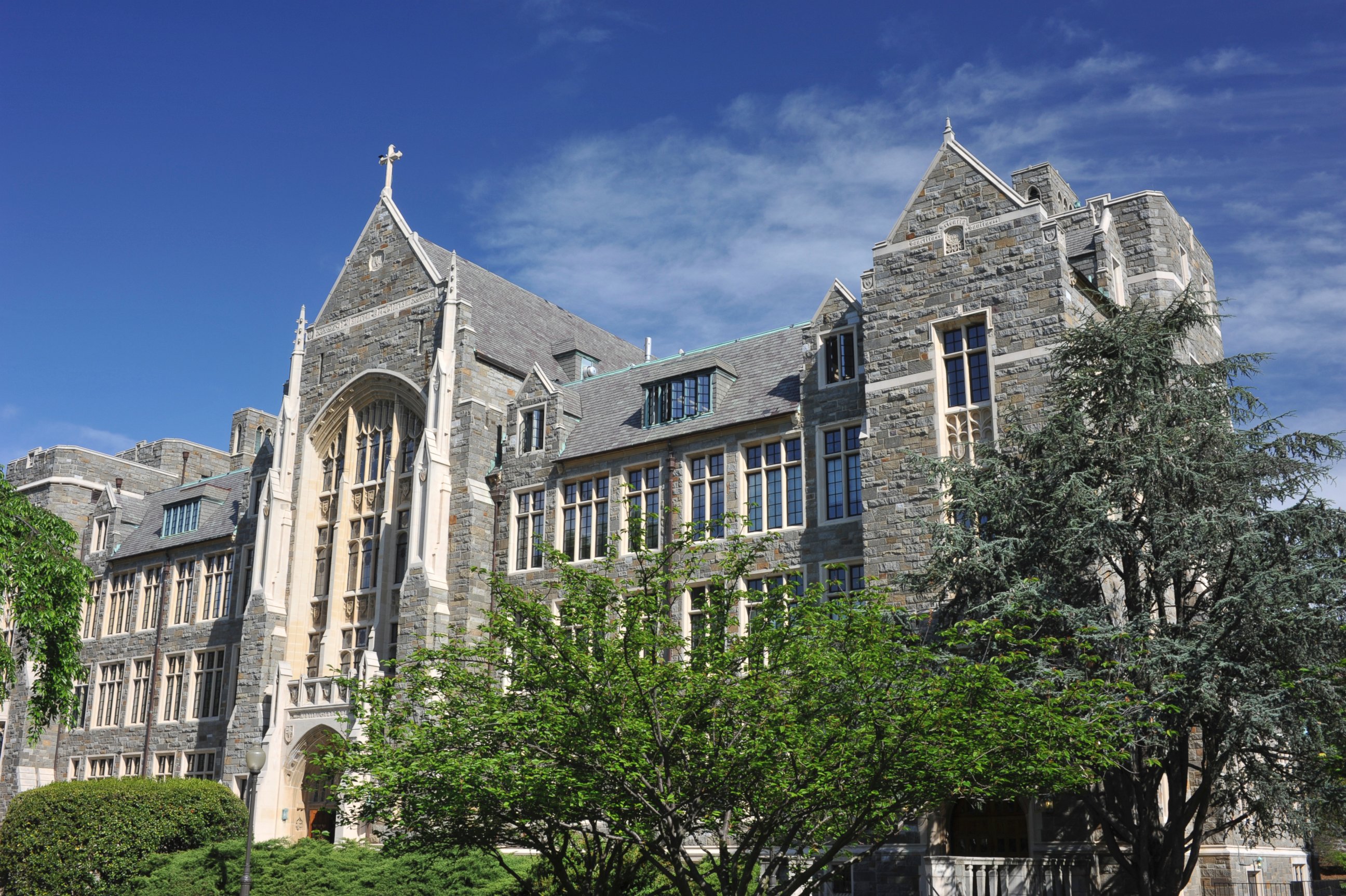 PHOTO: White-Gravenor Hall of Georgetown University is shown. 