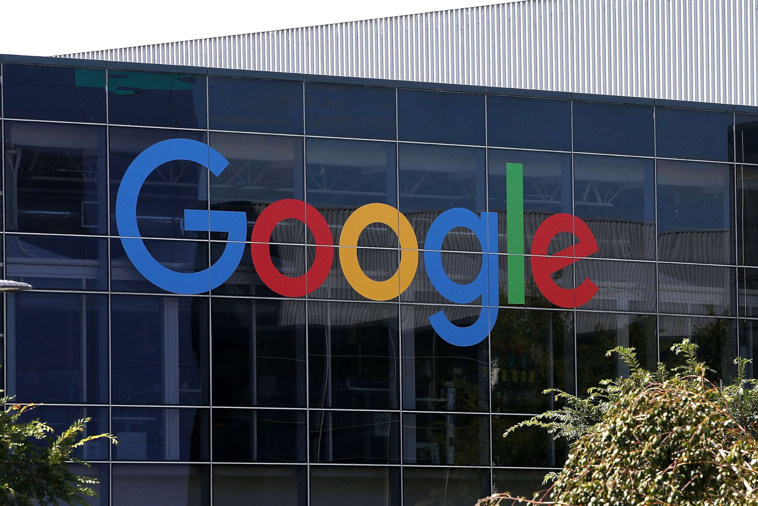 PHOTO: The new Google logo is displayed at the Google headquarters, Sept. 2, 2015 in Mountain View, Calif.  