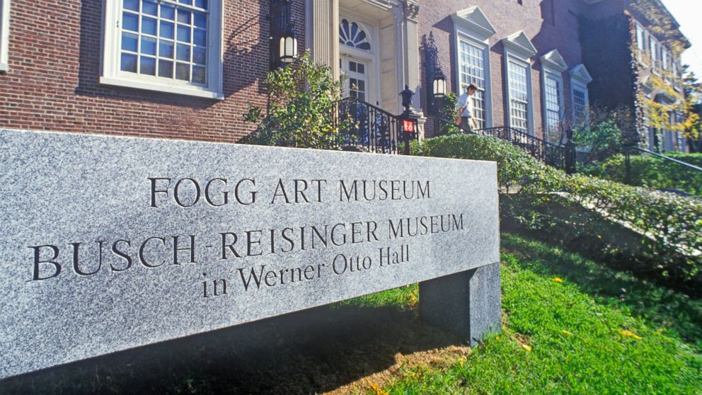 In this undated file photo, Harvard's Fogg Museum is pictured in Cambridge, Mass.