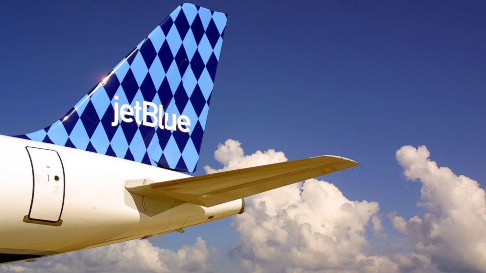 A JetBlue Airways airbus A320 jet sits on the tarmac in this undated file photo.