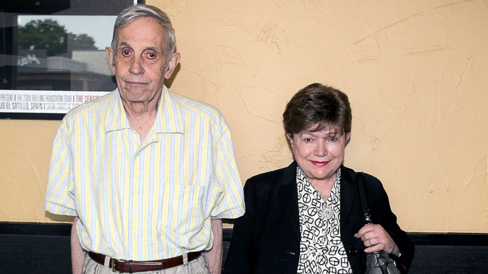 PHOTO: Mathematician and Nobel Prize winner John Nash (L) and his wife Alicia Nash attend a screening of 'A Beautiful Mind' at the Alamo Drafthouse on Sept. 16, 2012 in Austin, Texas.