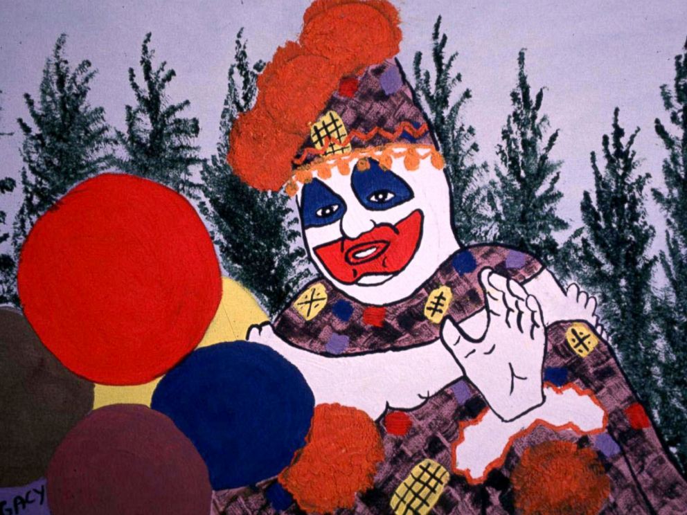 PHOTO: "Pogo the Clown" self-portrait, drawn by John Wayne Gacy.
