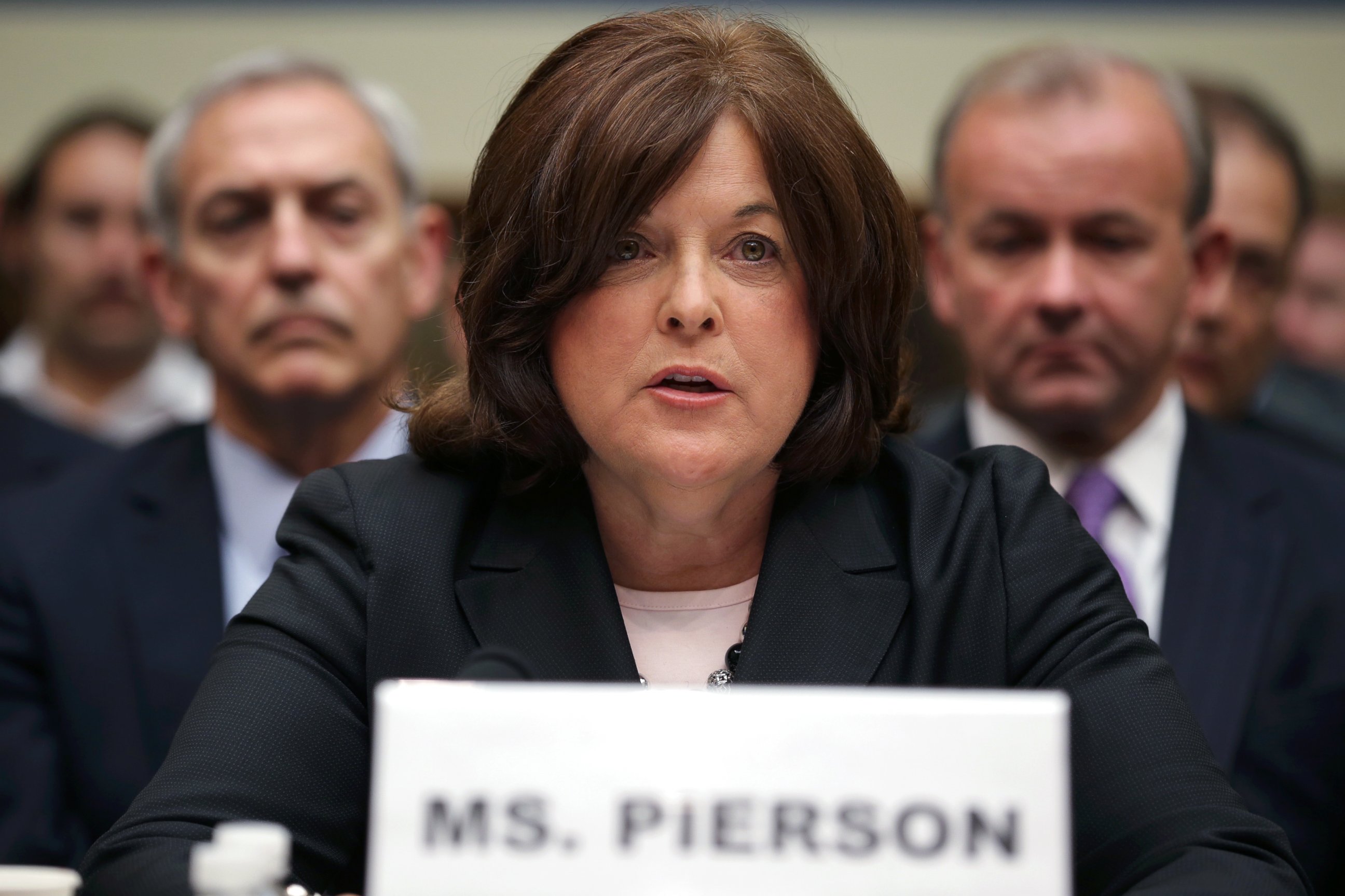 PHOTO: Secret Service Director Julia Pierson testifies to the House Oversight and Government Reform Committee on the White House perimeter breach at the Rayburn House Office Building, Sept. 30, 2014, in Washington.