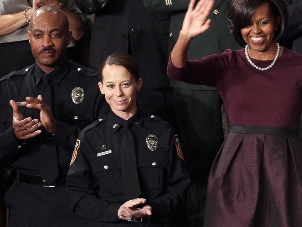 PHOTO: Police Officer Kimberly Munley at the US Capitol, Jan. 27, 2010 in Washington.