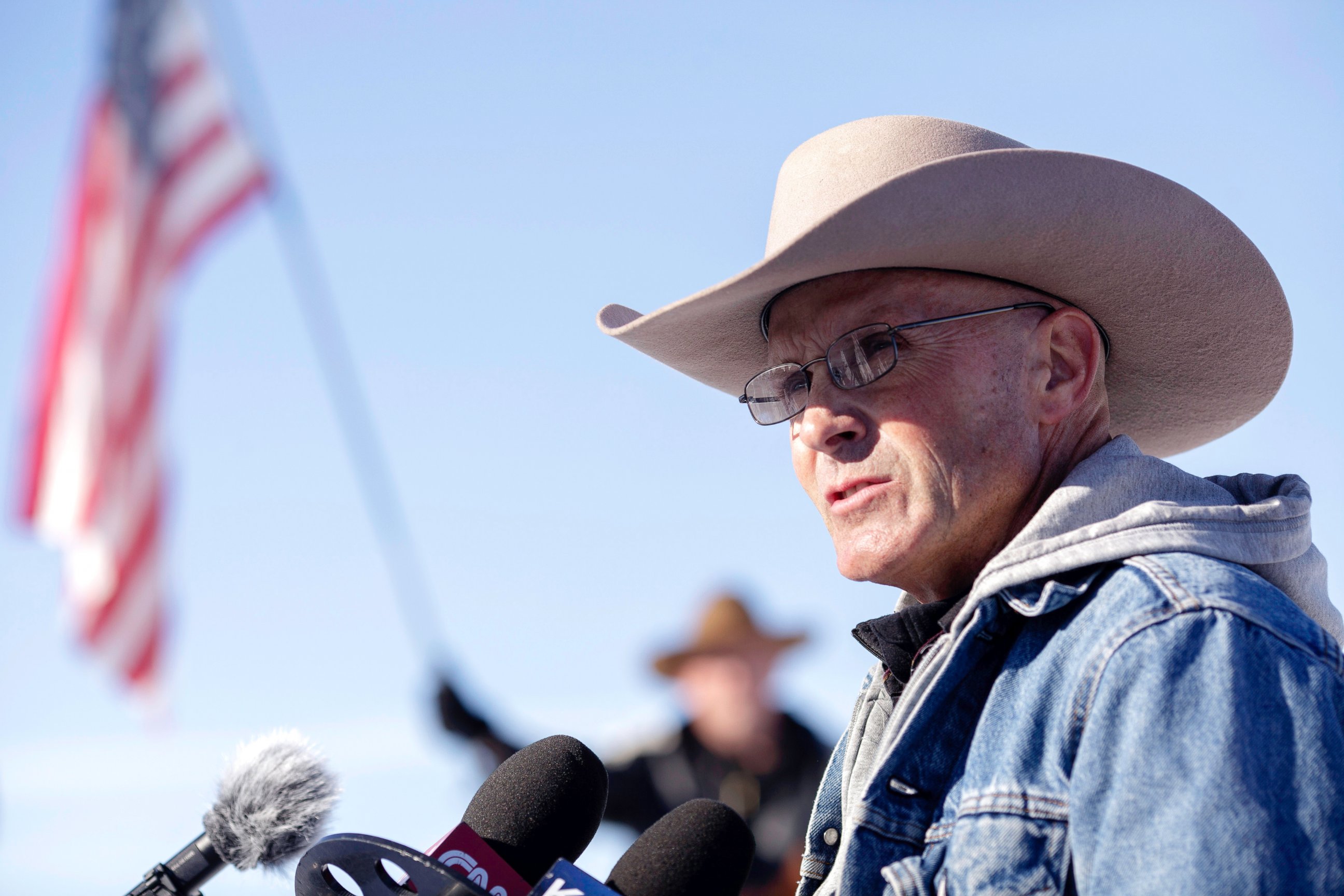 PHOTO: Robert "LaVoy" Finicum is pictured here near the occupied Malheur National Wildlife Refuge Headquarters.