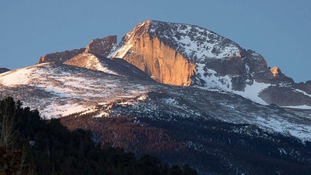 A climber was stuck 13,000 ft up on the face of Longs Peak.
