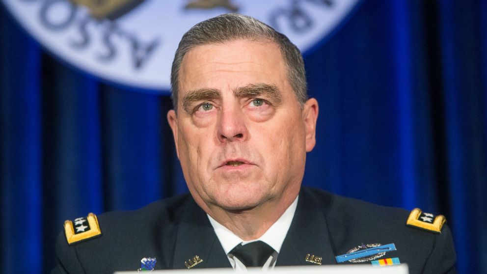 Army Chief of Staff Gen. Mark Milley speaks on a panel during the Association of U.S. Army Annual Meeting, Oct. 5, 2016, in Washington.