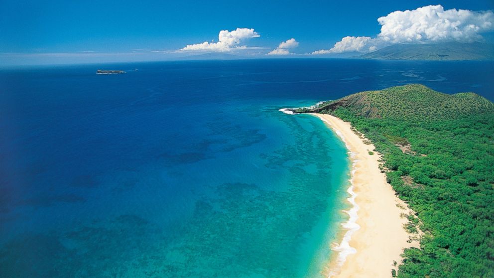 This stock photo shows Makena State Park in Maui, Hawaii. Beaches and the ocean from Ahihi-Kinau Natural Area Reserve to Makena State Park were closed after an apparent shark attack that left a woman dead, the Department of Land and Natural Resources said.