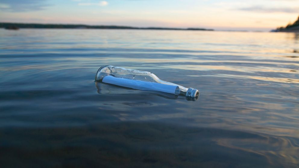 PHOTO: Steve Mershon found a message in a bottle washed up on the shore in Florida.  