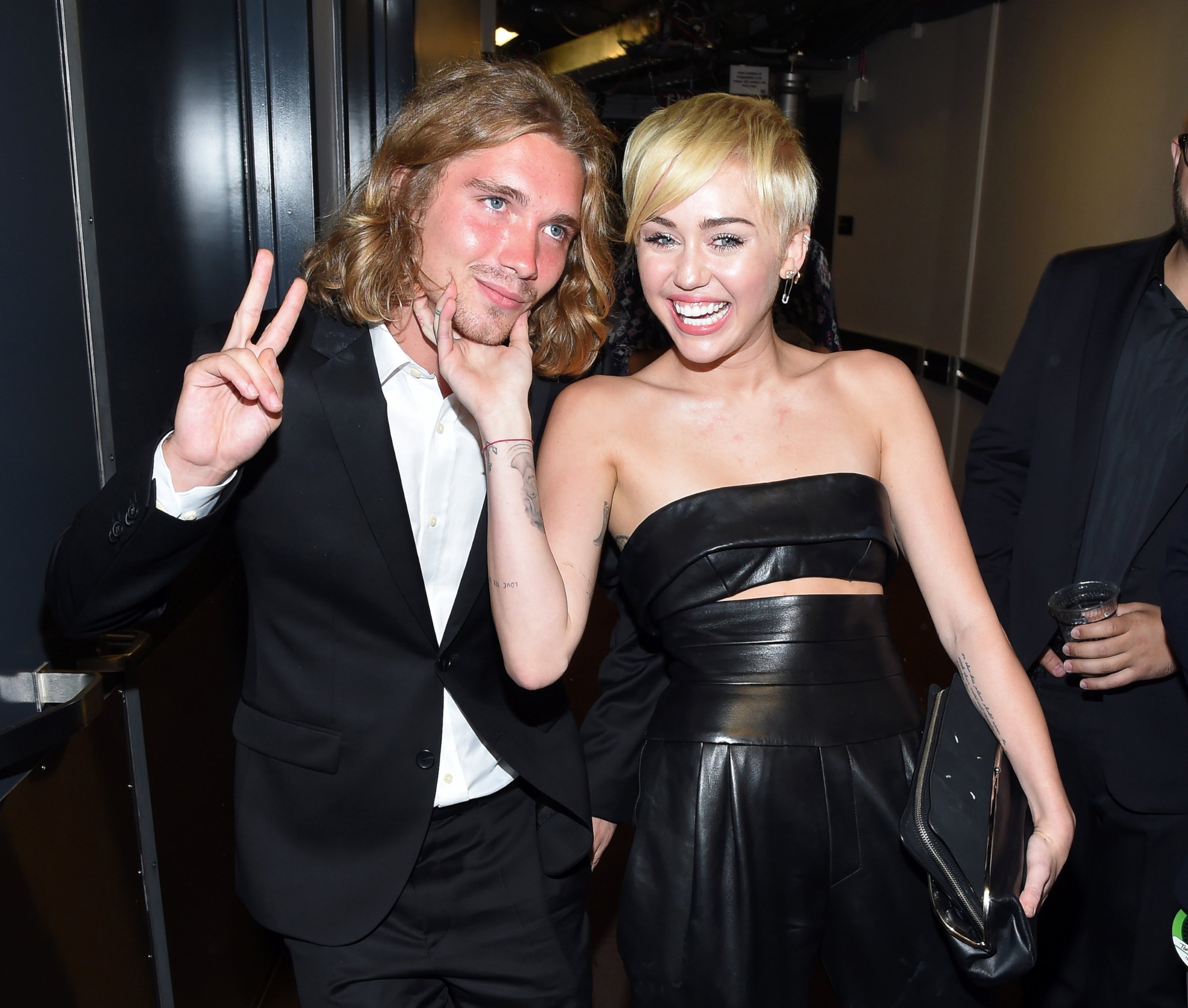 PHOTO: My Friend's Place representative Jesse and Miley Cyrus attend the 2014 MTV Video Music Awards at The Forum, Aug. 24, 2014 in Inglewood, Calif.