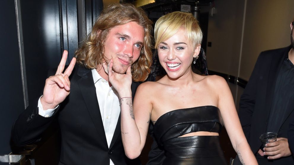 PHOTO: My Friend's Place representative Jesse and Miley Cyrus attend the 2014 MTV Video Music Awards at The Forum, Aug. 24, 2014 in Inglewood, Calif.