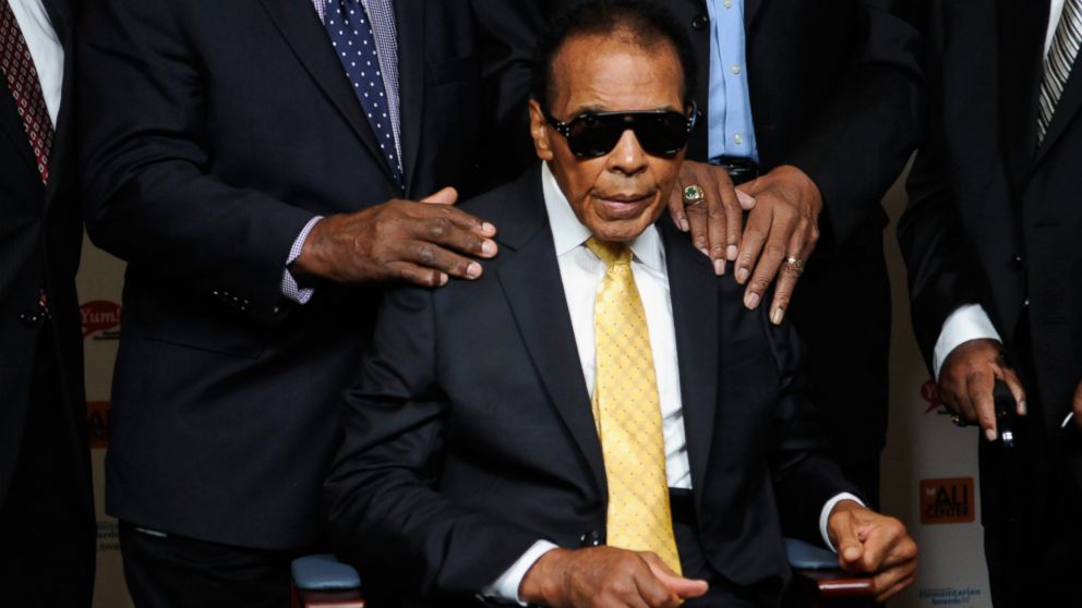Muhammad Ali attends the 2014 Muhammad Ali Humanitarian Awards, Sept. 27, 2014 in Louisville, Ky.