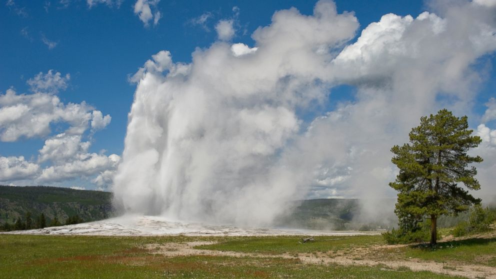 PHOTO: Old Faithful is pictured in Yellowstone National Park in Wyoming on July 14, 2011.