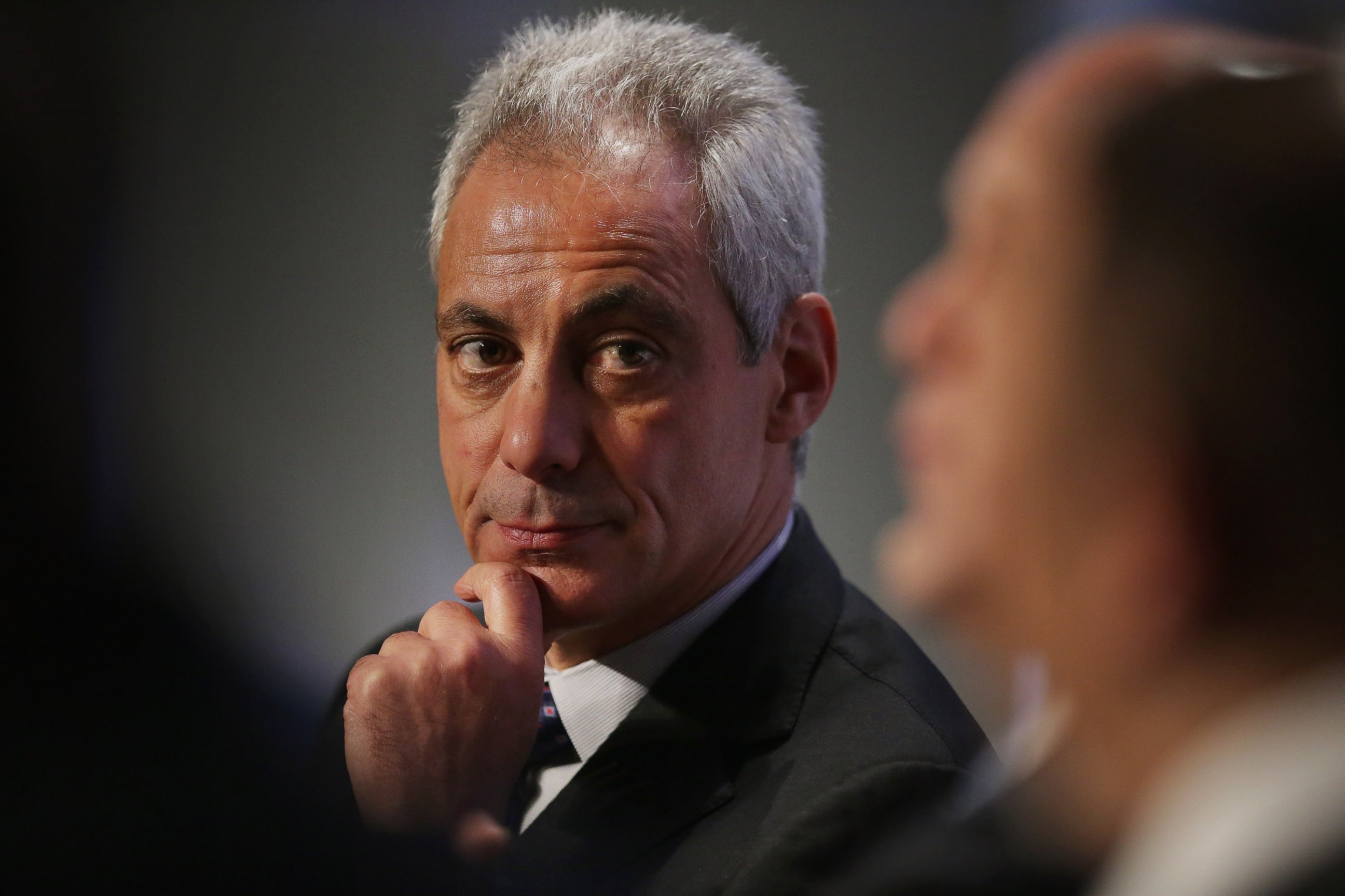 PHOTO: Chicago Mayor Rahm Emanuel participates in a panel discussion during the U.S. Conference of Mayors 84th Winter Meeting at the Capitol Hilton, Jan. 20, 2016 in Washington.