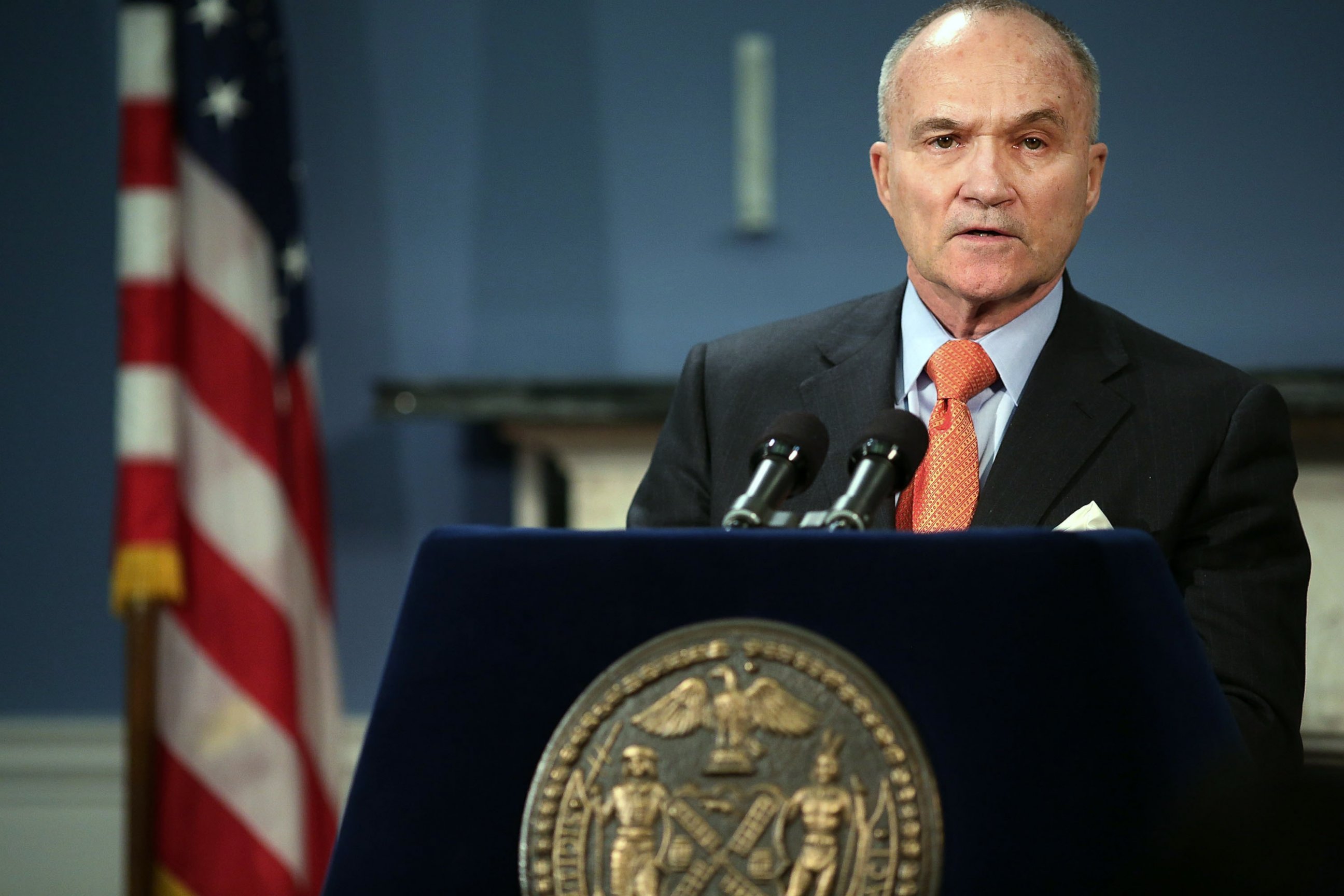 PHOTO: New York Police Commissioner Raymond Kelly speaks during a news conference in New York City, April 25, 2013.