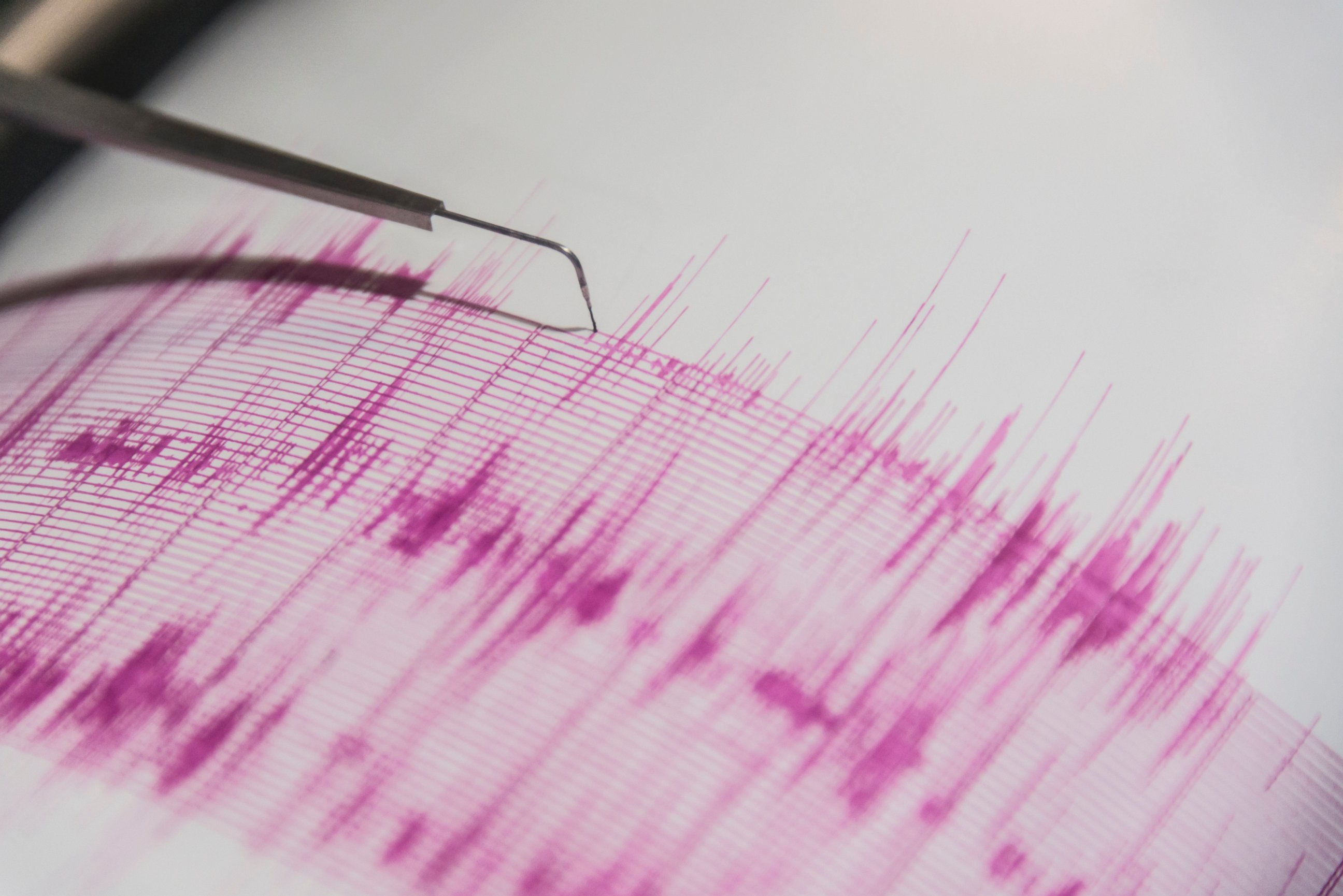 PHOTO: A seismometer records seismic waves in this undated stock image.