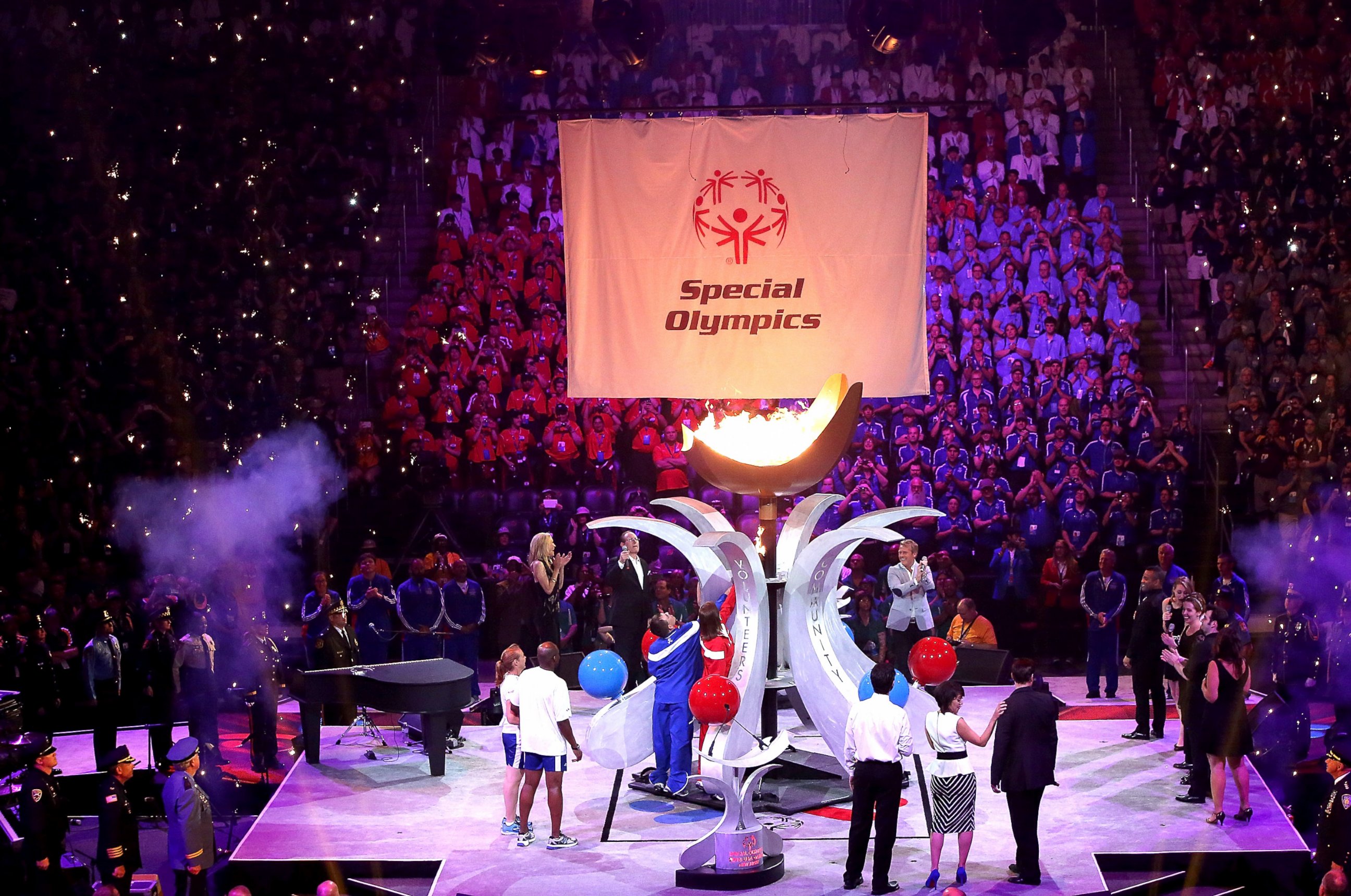 PHOTO: Prudential Center Host 2014 Special Olympics USA Games Opening Ceremony at Prudential Center in Newark, N.J., June 15, 2014.  