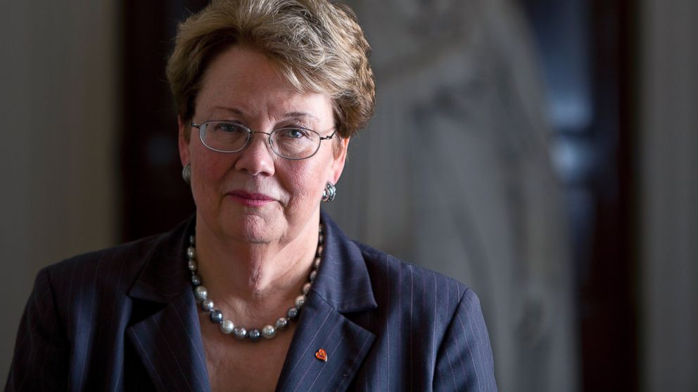 Teresa Sullivan, President of the University of Virginia poses for a portrait, Aug. 1, 2012.