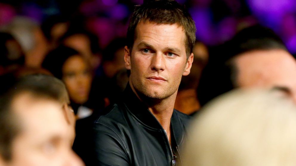 PHOTO: Tom Brady attends the welterweight unification championship bout, May 2, 2015, at MGM Grand Garden Arena in Las Vegas.