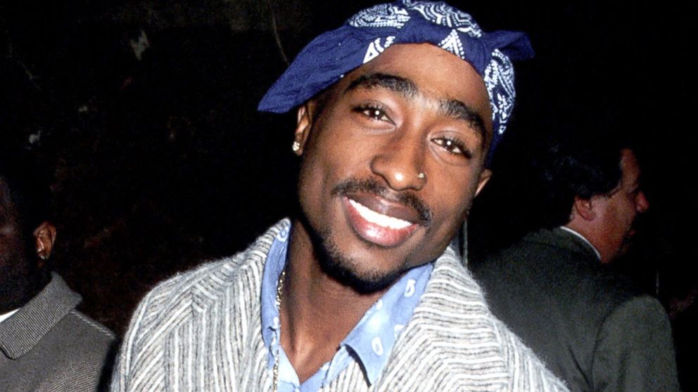 Tupac Shakur arrives at the premiere of "I Like It Like That" to benefit women in need, Nov. 13, 1994.