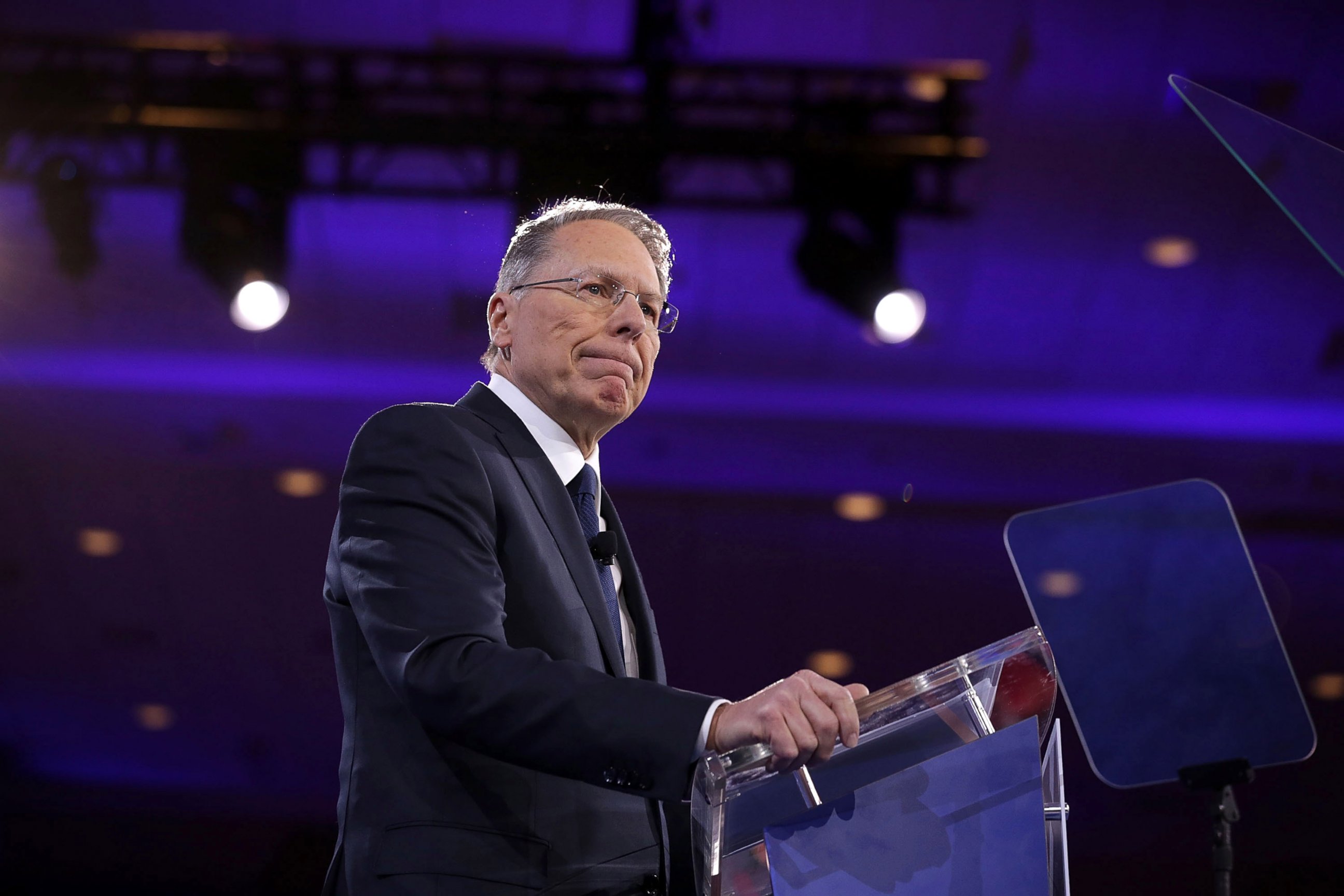 PHOTO: Executive Vice President of the National Rifle Association Wayne LaPierre speaks during the Conservative Political Action Conference (CPAC), March 3, 2016, in National Harbor, Md.