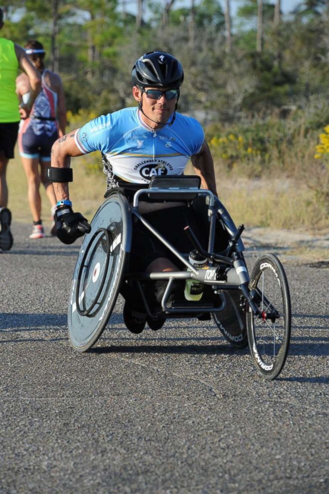 PHOTO: Glenn Hartrick during Ironman Florida in Panama City Beach Fla., November 2017.