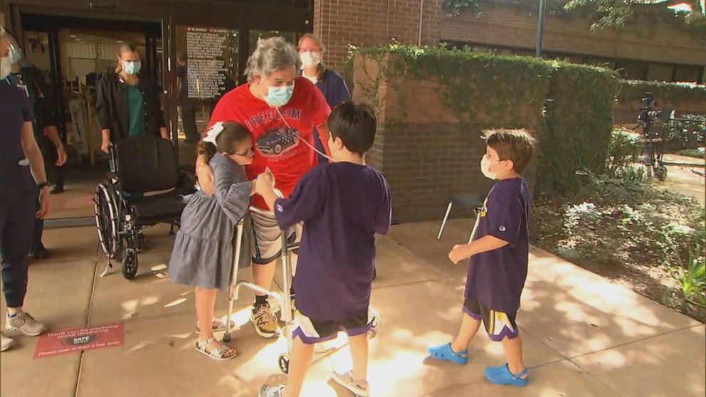 PHOTO: ABC News was with the Lashley family when father Dr. Grant Lashley, an ER physician from Louisiana, was discharged from the hospital after a contracting COVID-19 and having a stroke, which led to a weeks-long battle. 