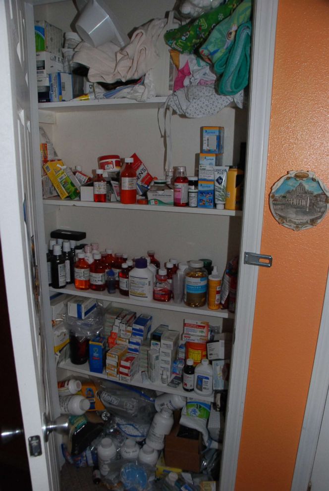 PHOTO: Dee Dee Blanchard's medicine cabinet where she kept medication for her daughter Gypsy Blanchard is pictured here.