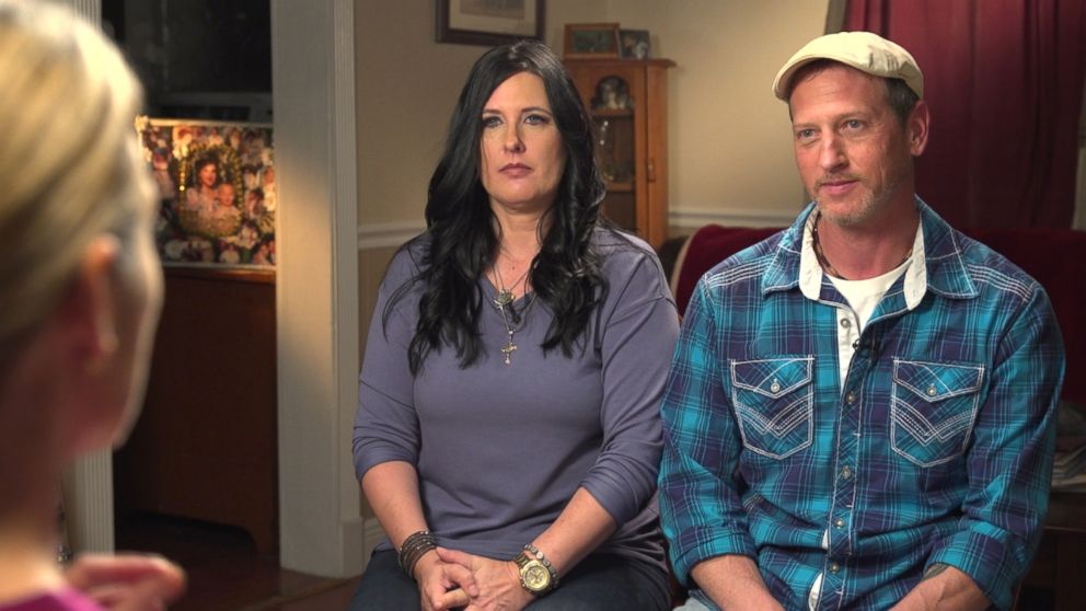 PHOTO: Rod Blanchard, Gypsy Blanchard's father, and his wife Kristy Blanchard, discuss Gypsy Blanchard's case with ABC News' Amy Robach.