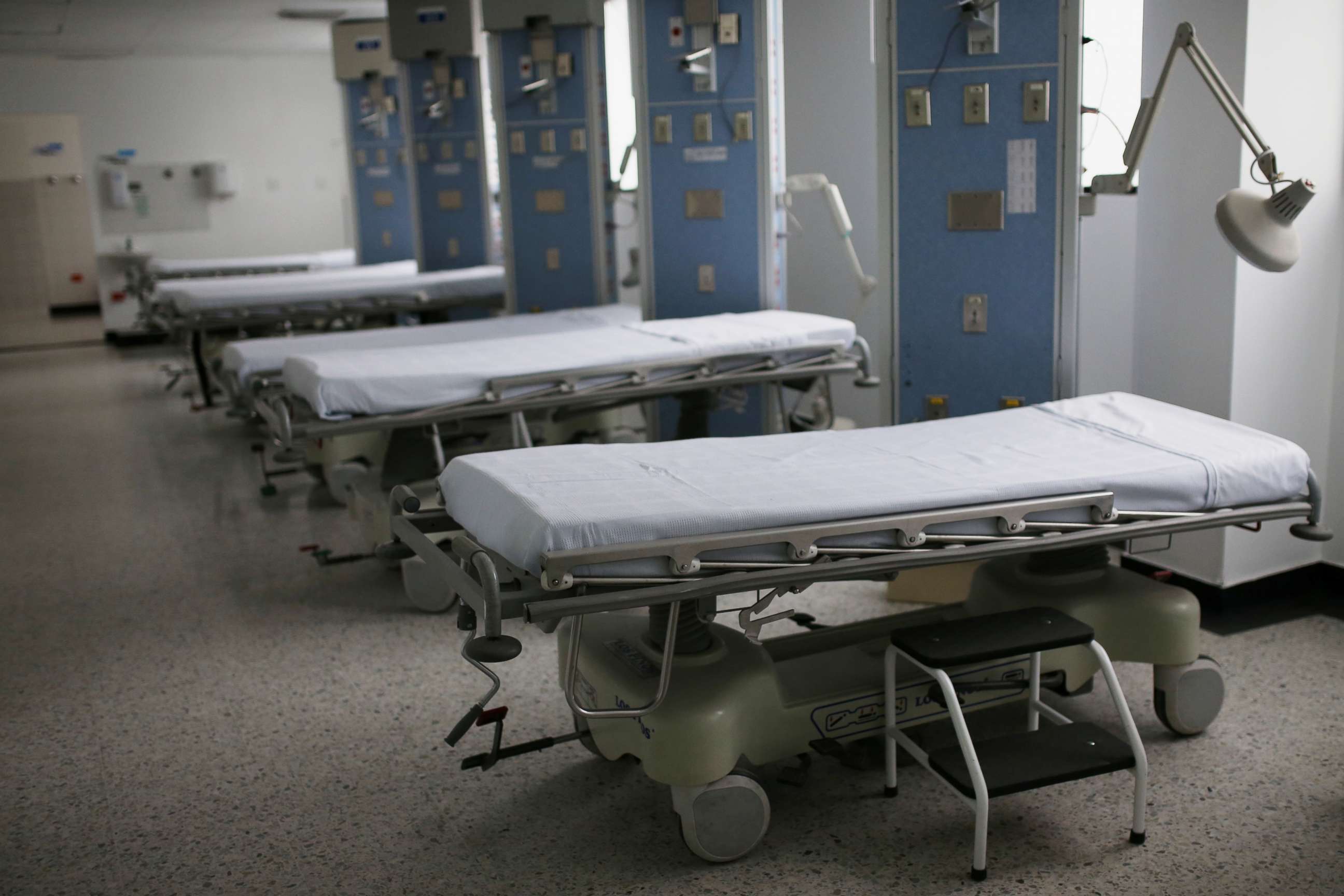 PHOTO: Hospital beds are seen inside a room that will be suitable as an Intensive Care Unit (ICU) for patients suffering from the coronavirus disease (COVID-19), at the El Tunal hospital in Bogota, Colombia June 12, 2020. Picture taken June 12, 2020. 