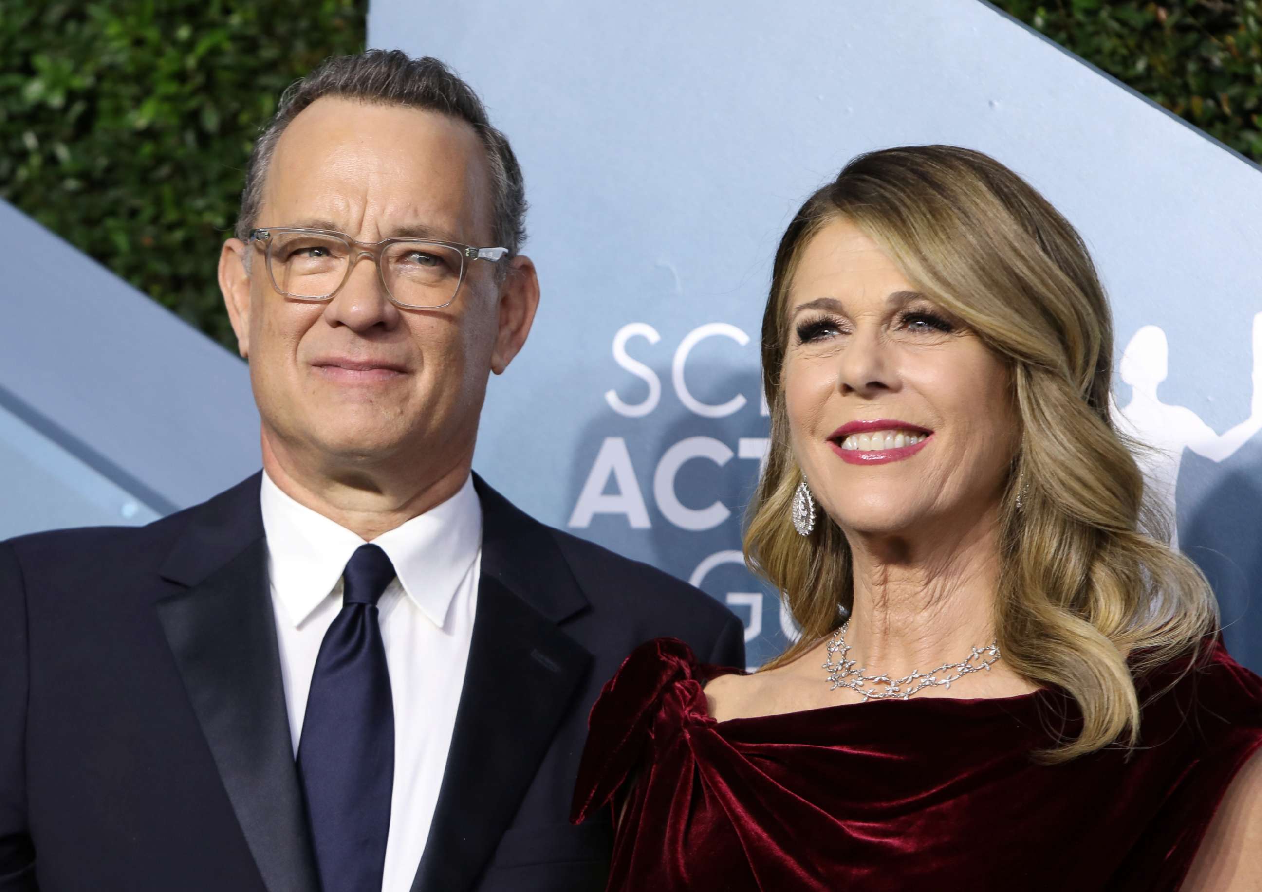 FILE PHOTO: 26th Screen Actors Guild Awards â Arrivals â Los Angeles, California, U.S., January 19, 2020 â Tom Hanks and Rita Wilson. 