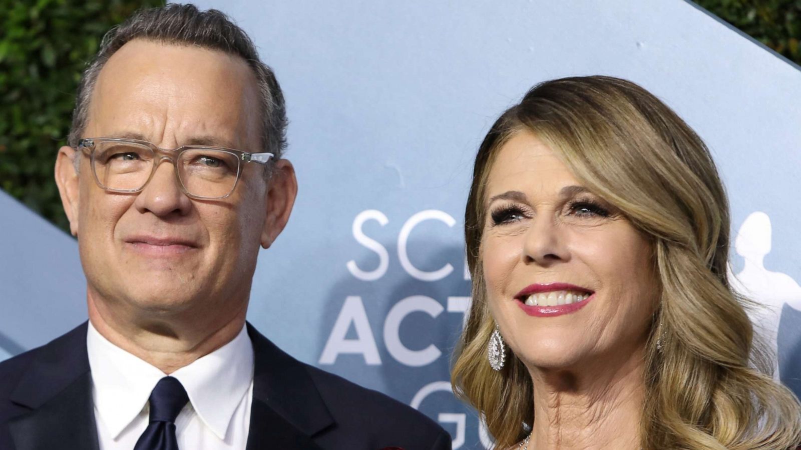 FILE PHOTO: Tom Hanks and Rita Wilson attend an event in Los Angeles, Jan. 19, 2020.